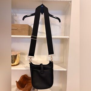 Ahdorned Black Crossbody Bag